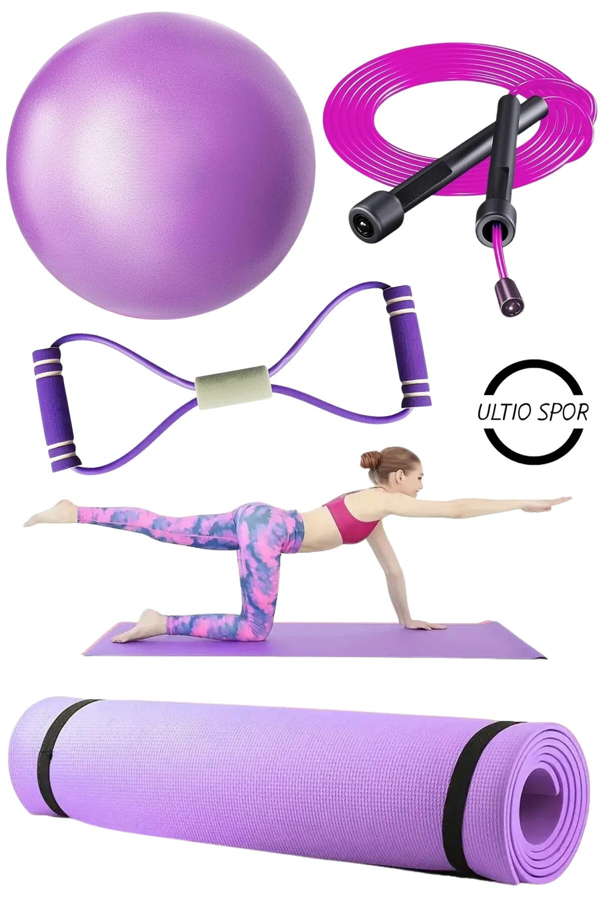 Evde Sporun Yıldızı: 4’lü Pilates Seti" Pilates Başlangıç Seti 4 Parça Kaliteli Ürün