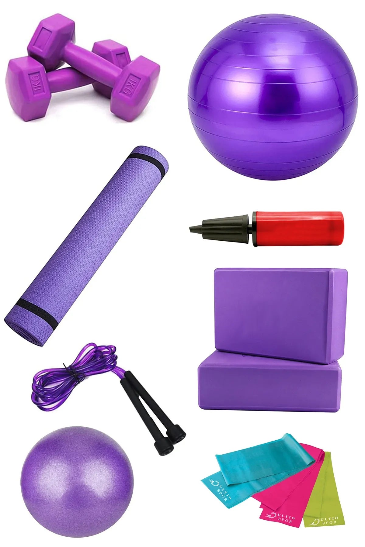 6 Parça Pilates Seti – Ekonomik Set