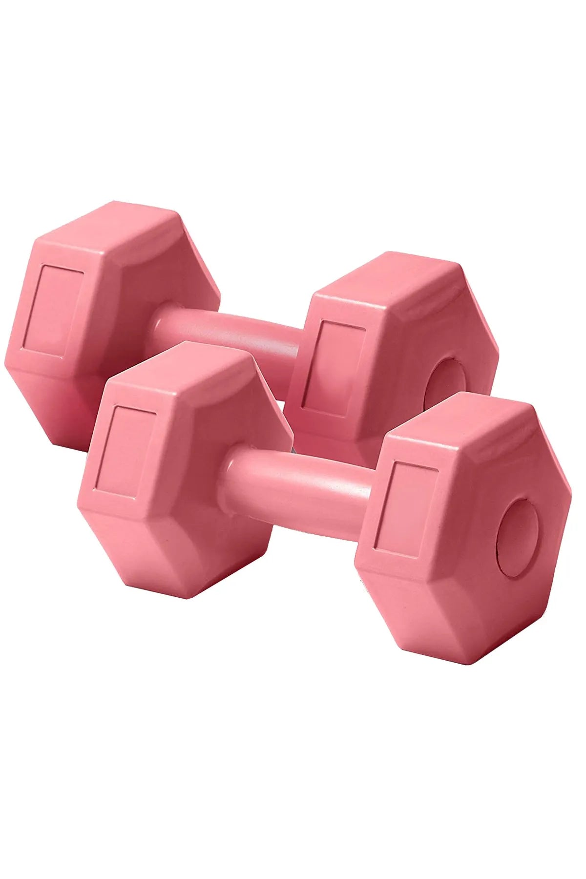 1 Kg x 2 Adet Dambıl – Kutulu, Plastik Kaplama (Pembe)