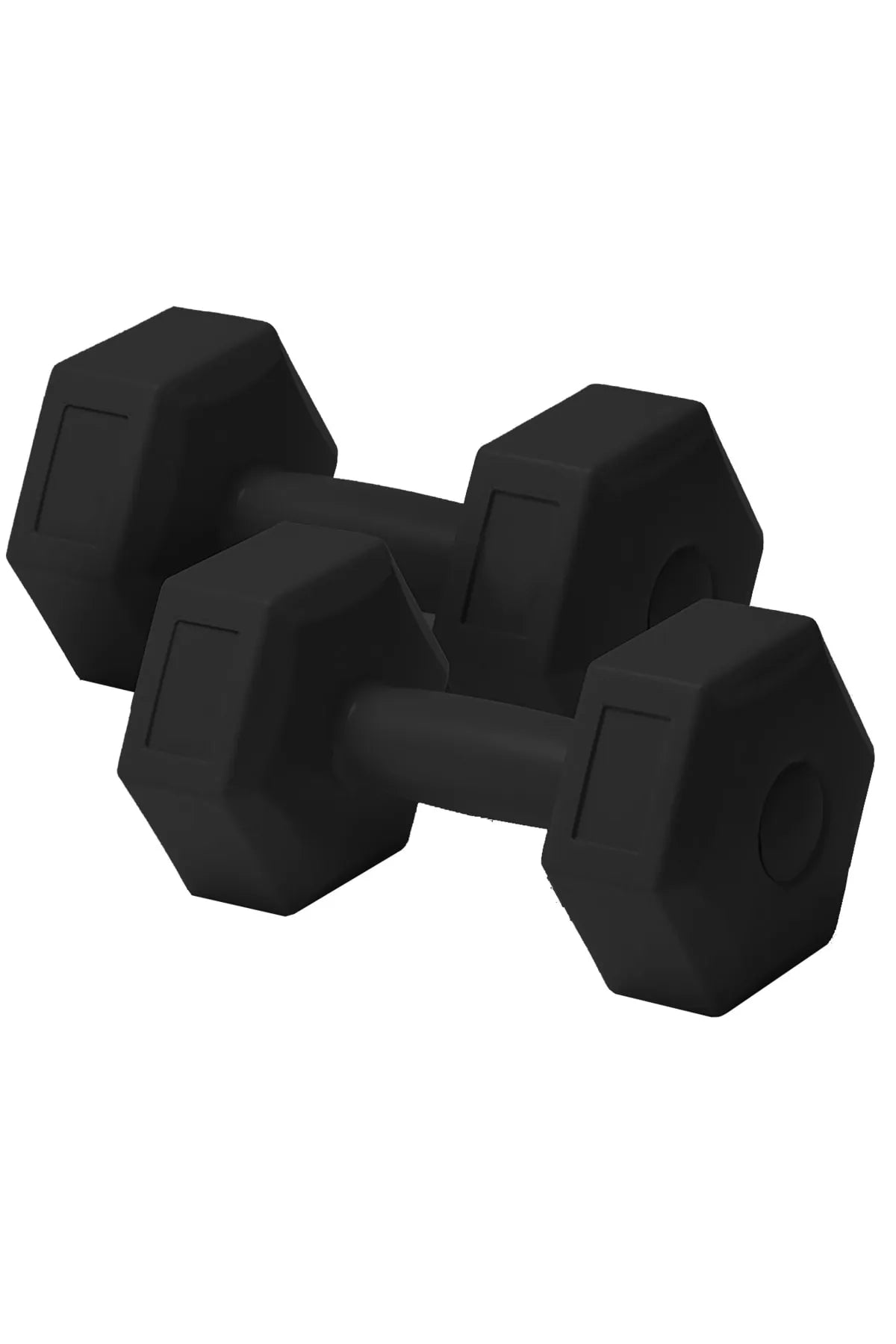 1 Kg x 2 Adet Dambıl – Kutulu, Plastik Kaplama (Siyah)